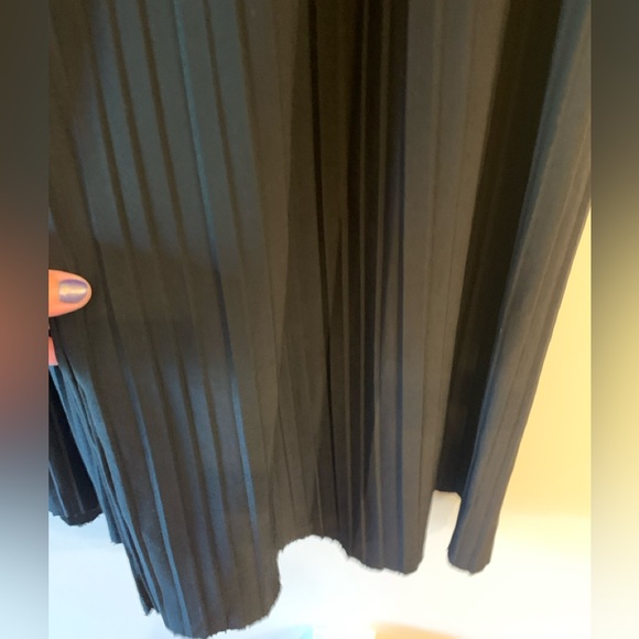 P.O.S.H. Black Wide-Leg Acordian Pleated Pants - Picture 5 of 5